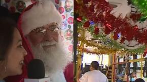 Conductor de RED sorprende al manejar micro vestido de Viejo Pascuero Conductor de RED sorprende al manejar micro vestido de Viejo Pascuero