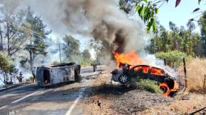 Accidente en Santo Domingo con cinco muertos: vehículos chocan, vuelcan y se incendian en plena ruta Accidente en Santo Domingo con cinco muertos: vehículos chocan, vuelcan y se incendian en plena ruta