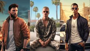Al estilo GTA: una IA recrea a estrellas del fútbol como si fueran personajes del videojuego Al estilo GTA: una IA recrea a estrellas del fútbol como si fueran personajes del videojuego