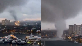 Las impresionantes imágenes que dejó el inicio de un tornado en Florida Las impresionantes imágenes que dejó el inicio de un tornado en Florida