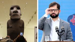 "Que nos devuelvan el moai”: Boric alude a campaña para recuperar escultura de manos inglesas "Que nos devuelvan el moai”: Boric alude a campaña para recuperar escultura de manos inglesas