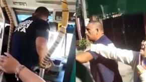 Bomberos aparta de sus funciones a voluntario que protagonizó pelea contra chofer de micro en Lota Bomberos aparta de sus funciones a voluntario que protagonizó pelea contra chofer de micro en Lota