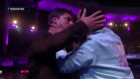 El sorpresivo beso que Pedro Ruminot y Jorge Zabaleta se dieron antes de la rutina de Alison Mandel en Viña 2024 El sorpresivo beso que Pedro Ruminot y Jorge Zabaleta se dieron antes de la rutina de Alison Mandel en Viña 2024