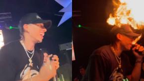 En pleno show: El susto que pasó Uriel de “Tierra Brava” por fuego en el escenario En pleno show: El susto que pasó Uriel de “Tierra Brava” por fuego en el escenario
