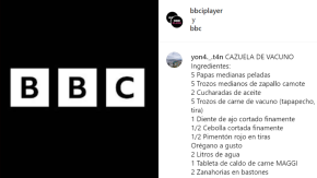 Por Kate Middleton: chilenos llenan el Instagram de la BBC con recetas Por Kate Middleton: chilenos llenan el Instagram de la BBC con recetas