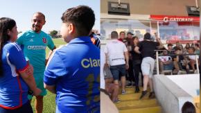 Niño de la U agredido por hincha de Colo Colo visitó el CDA y compartió con el héroe del Superclásico Niño de la U agredido por hincha de Colo Colo visitó el CDA y compartió con el héroe del Superclásico