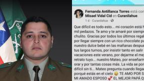 "La vida se pondrá difícil sin ti": La emotiva despedida de viuda de carabinero asesinado en Cañete