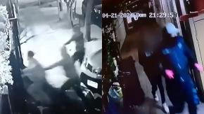 “Uno se siente impotente”: Captan violento ‘turbazo’ de 7 delincuentes a familia en San Miguel