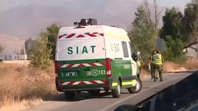 Dos conductores fallecen tras fuerte choque frontal en ruta de Lampa a Santiago Dos conductores fallecen tras fuerte choque frontal en ruta de Lampa a Santiago