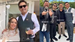 La discreta boda entre Sergio Freire y Maly Jorquiera: Se reunió el "Club de la Comedia" La discreta boda entre Sergio Freire y Maly Jorquiera: Se reunió el "Club de la Comedia"
