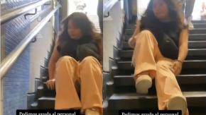 Joven en silla de ruedas denunció falla en ascensor de Metro: Tuvo que arrastrarse por las escaleras Joven en silla de ruedas denunció falla en ascensor de Metro: Tuvo que arrastrarse por las escaleras