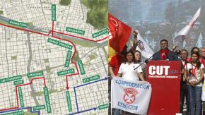 Los desvíos para este 1 de mayo por marcha del Día del Trabajador Los desvíos para este 1 de mayo por marcha del Día del Trabajador
