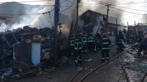 Bombero fue agredido durante combate de incendio en campamento de Antofagasta
