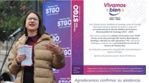 La cuenta pública que prepara Irací Hassler (PC) en el Teatro Municipal, con show de Tommy Rey, en medio de campaña electoral