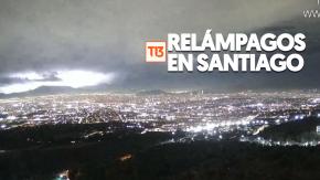 VIDEO | Sistema frontal: captan relámpagos sobre la Región Metropolitana VIDEO | Sistema frontal: captan relámpagos sobre la Región Metropolitana