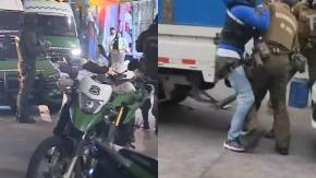 Al menos 18 detenidos durante operativo en Franklin tras agresión a carabineros Al menos 18 detenidos durante operativo en Franklin tras agresión a carabineros