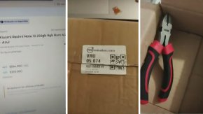 La historia de la joven compró un celular a través de Internet y le llegó un alicate La historia de la joven compró un celular a través de Internet y le llegó un alicate
