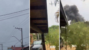 VIDEO | Captan momento en que avión con pasajeros se estrella en Brasil VIDEO | Captan momento en que avión con pasajeros se estrella en Brasil