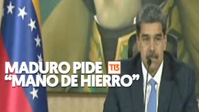 Venezuela: Maduro hace un llamado a actuar con "mano de hierro" por protestas en su contra Venezuela: Maduro hace un llamado a actuar con "mano de hierro" por protestas en su contra