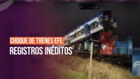 Exclusivo de Reportajes T13 | Registros inéditos de choque de trenes en San Bernardo Exclusivo de Reportajes T13 | Registros inéditos de choque de trenes en San Bernardo