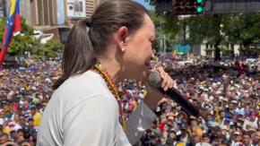 Multitudinaria marcha de oposición en Venezuela y el mundo entero: Machado lideró protesta contra Maduro Multitudinaria marcha de oposición en Venezuela y el mundo entero: Machado lideró protesta contra Maduro