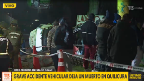 El automóvil tenía encargo por robo: Grave accidente vehicular deja un muerto en Quilicura