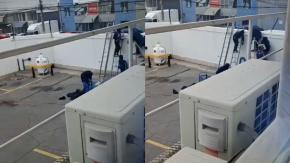 Lanzaban los fajos de billetes por la pandereta: Los registros del robo a empresa Brinks en Rancagua Lanzaban los fajos de billetes por la pandereta: Los registros del robo a empresa Brinks en Rancagua