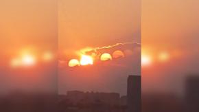 No es de Star Wars y el fenómeno sí existe: la verdad sobre imagen de los siete soles en China que da la vuelta al mundo No es de Star Wars y el fenómeno sí existe: la verdad sobre imagen de los siete soles en China que da la vuelta al mundo