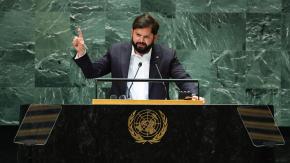 Boric en la ONU: "Me niego a elegir entre el terrorismo de Hamás o el genocidio de Netanyahu (...) yo elijo la humanidad" Boric en la ONU: "Me niego a elegir entre el terrorismo de Hamás o el genocidio de Netanyahu (...) yo elijo la humanidad"