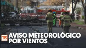 Emiten aviso meteorológico por vientos en seis regiones del país