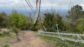 Antenas de vigilancia contra incendios son derribadas en el Biobío: Investigan ataque