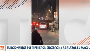 Funcionarios PDI frustran encerrona a balazos en Macul