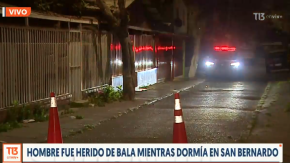 Hombre fue herido de bala mientras dormía en San Bernardo