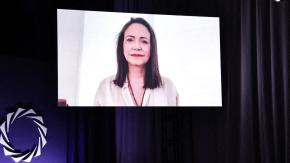 Opositora venezolana Machado llama a petroleras a desvincularse de régimen "criminal"