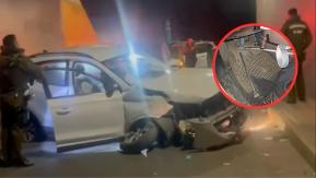 Le faltaba una pierna: líder de una banda detenido tras persecución en Renca embragaba con su muleta Le faltaba una pierna: líder de una banda detenido tras persecución en Renca embragaba con su muleta