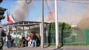 Incendio afecta a subcomisaría de Carabineros en Cabrero