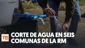 Aguas Andinas informa de corte de agua que afectará seis comunas de la región Metropolitana