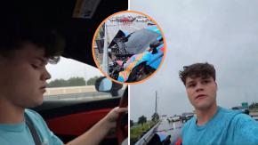 Youtuber protagonizó brutal accidente de tránsito mientras transmitía en vivo: su McLaren quedó destrozado