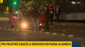 PDI frustró encerrona a disparos en plena Alameda