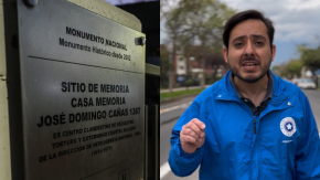 Denuncian que candidato a concejal del Partido Republicano vandalizó memorial de detenidos desaparecidos