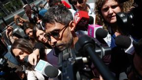Así fue la caótica llegada de Jorge Valdivia al Centro de Justicia para su reformalización