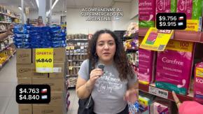 "Está todo muy caro": Joven se hace viral al comparar los precios de supermercados argentinos con chilenos