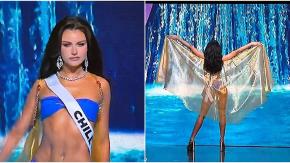 ¡Se lució! Así fue el paso en bikini de Emilia Dides en la pasarela de Miss Universo 2024