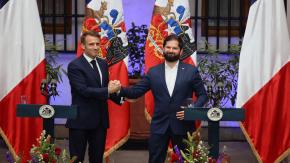 Boric y Macron condenan guerra de Rusia en Ucrania, a Hamás y violaciones a los DDHH por parte de Israel