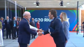 VIDEO | El frío saludo entre Javier Milei y Lula da Silva en el G20