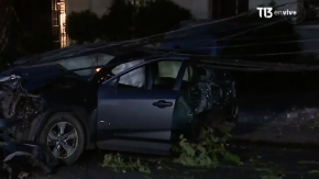 Grave accidente en Providencia: Conductor en estado de ebriedad chocó contra postes de electricidad Grave accidente en Providencia: Conductor en estado de ebriedad chocó contra postes de electricidad
