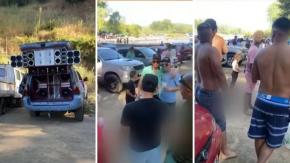 “Vergonzoso”: Vecinos de Santa Juana denuncian fiesta con alcohol y parlantes gigantes en vía pública