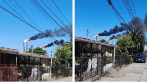 Humo negro y antorchas encendidas en refinería de ENAP en Hualpén: compañía tuvo que entregar explicaciones