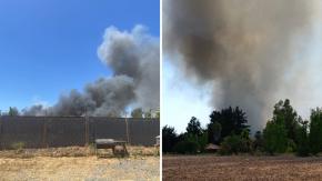 Incendio forestal se registra en Calera de Tango