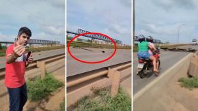 Concejal transmitió en vivo el momento exacto de puente derrumbándose en Brasil